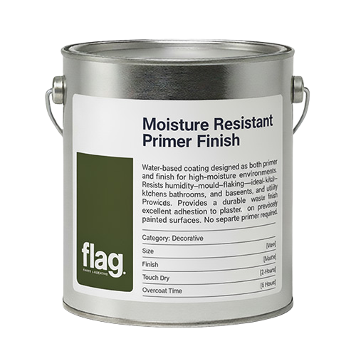 Moisture Resistant Primer Finish